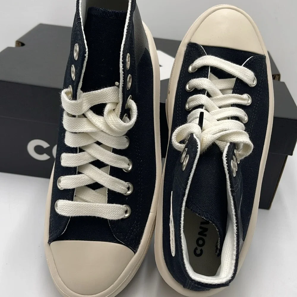 Converse WMNS A09899C CTAS MOVE HI BLACK/NATURAL IVORY/EGRET Platforms Sneakers